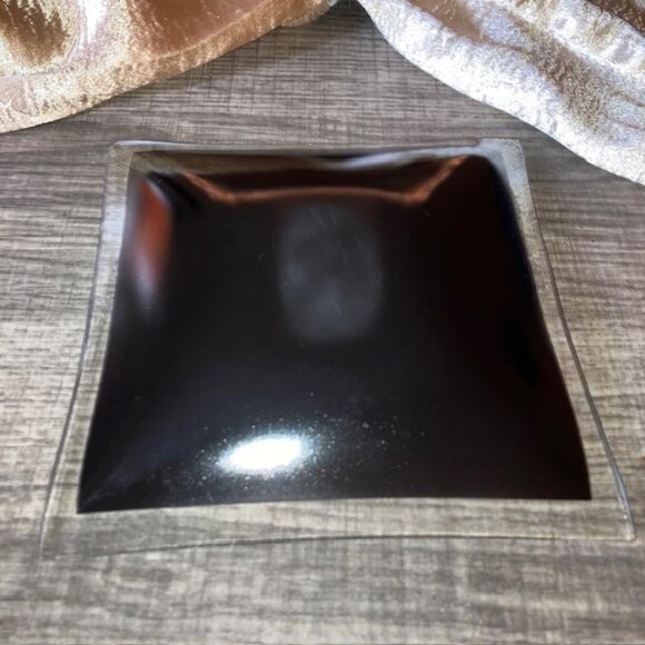 Vintage ROLLS ROYCE 1970's Glass Advertising Ashtray Rolling Tray Trinket Dish - Picture 6 of 7